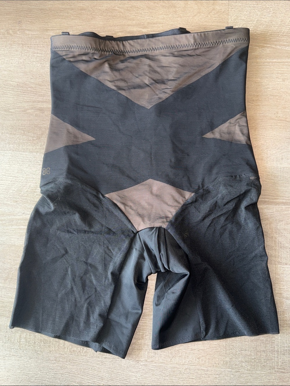 Honeylove SuperPower Short High-Waist Shapewear Body Shaper Black 2X